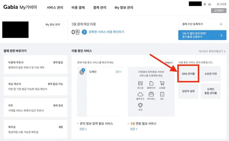 Configuración de subdominios con Gabia y Caddy-1