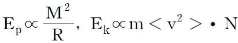 銀河質量の推定 - ビリアル定理を通じた天体の質量推定方法-3