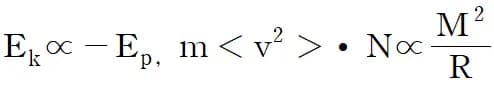 銀河質量の推定 - ビリアル定理を通じた天体の質量推定方法-7