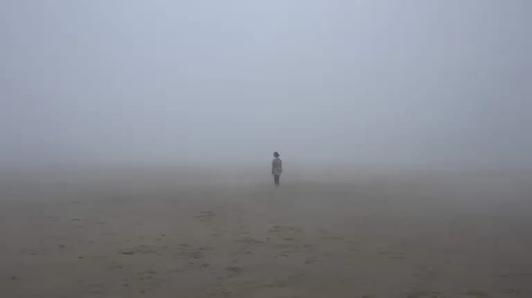 韓国の砂漠、そして海霧 - シンドゥリ海岸砂丘-4