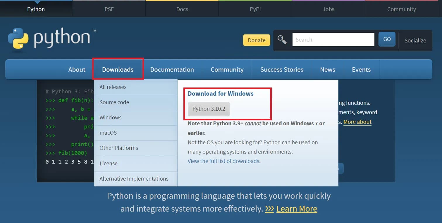 Python 開発環境の構築-2