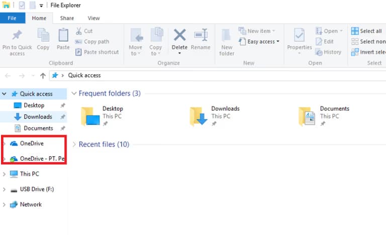 资源管理器中出现两个Onedrive时-1