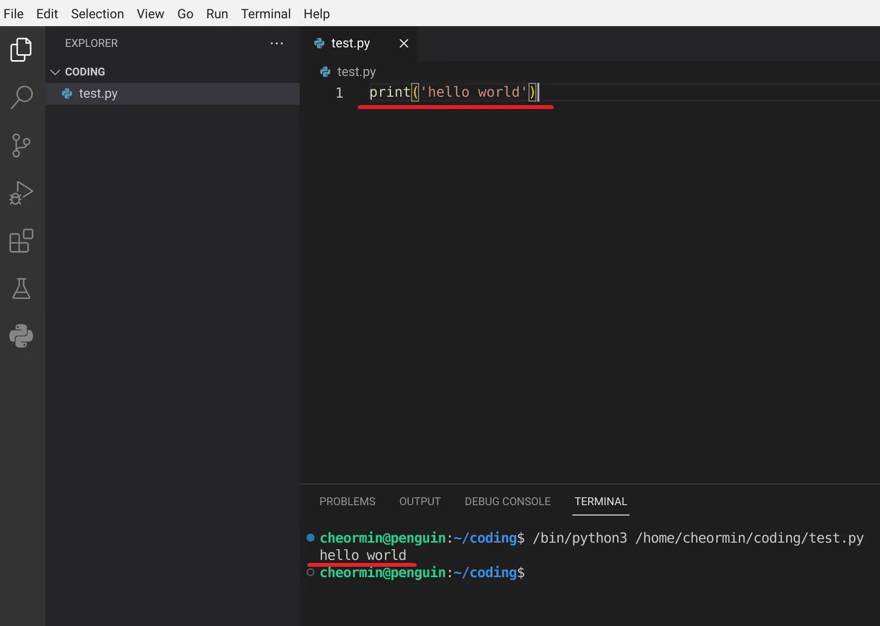 Configuración del entorno de desarrollo de Python en Chromebook escolar-19