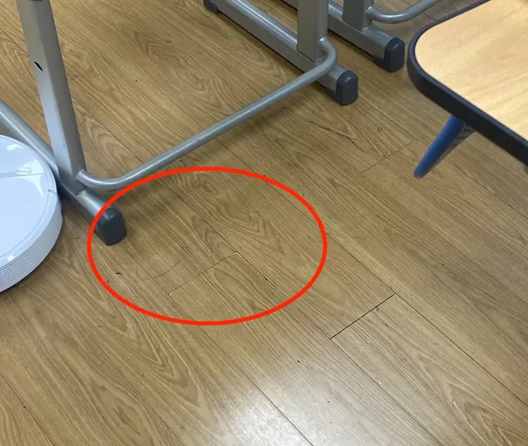 Probé un robot aspiradora en el aula de la escuela-8