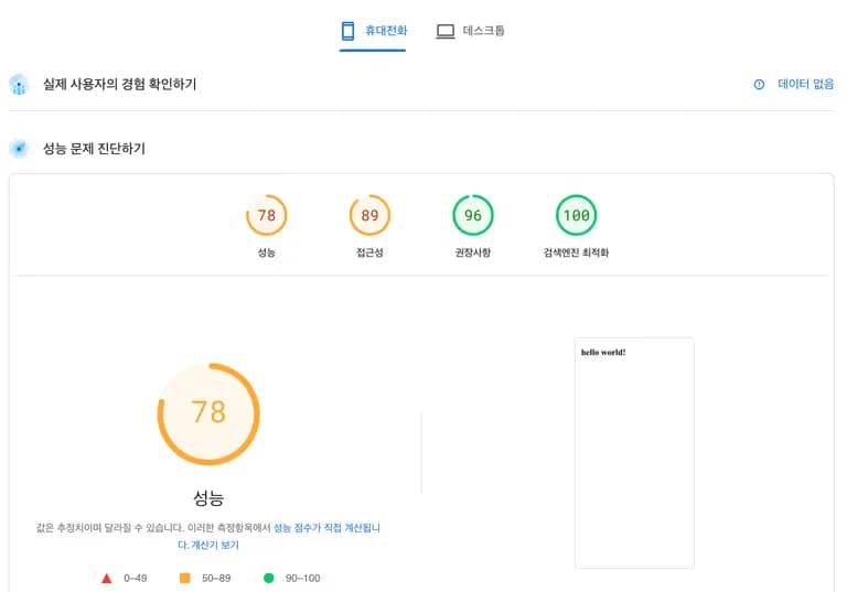 Prueba de rendimiento de los temas básicos de Tistory-4