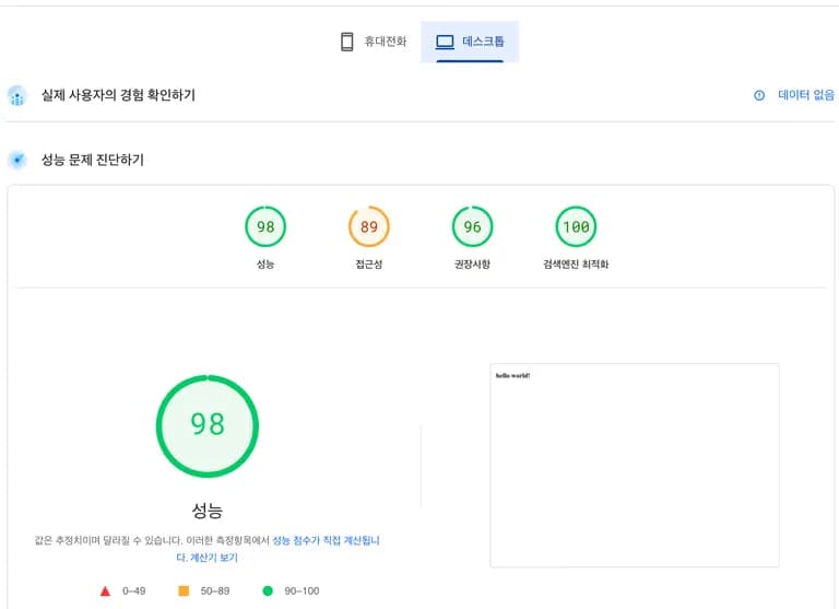 Prueba de rendimiento de los temas básicos de Tistory-7