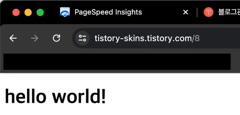 Prueba de rendimiento de los temas básicos de Tistory-3
