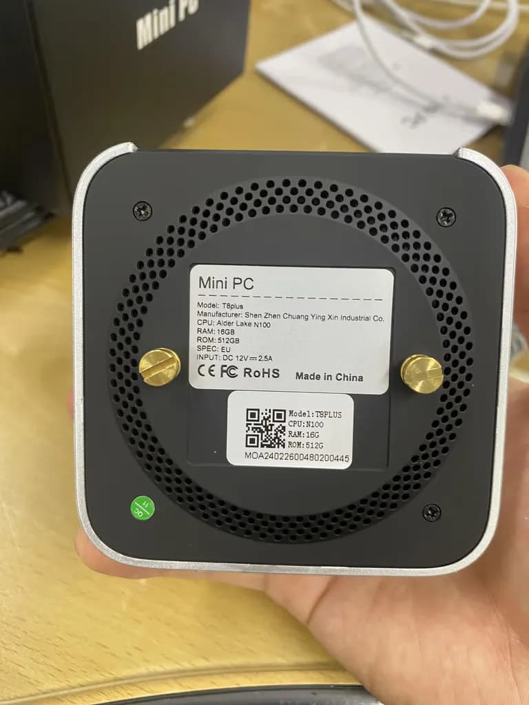 Reseña del Mini PC Aliexpress n100 T8plus-13