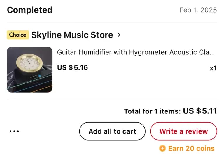 アリで買ったギターダンピットのレビュー-1