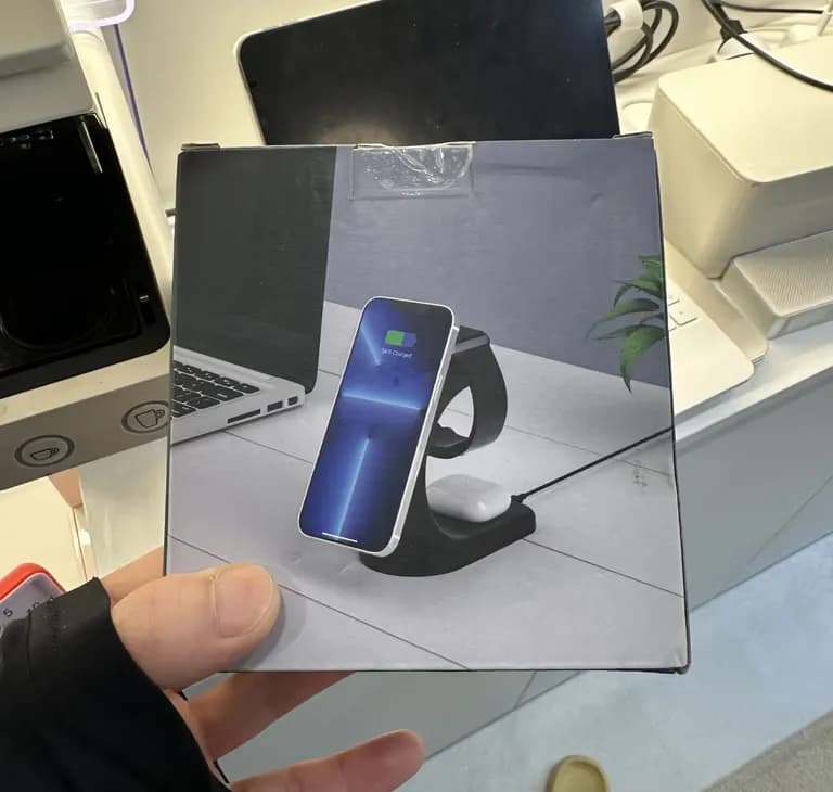 Reseña del cargador 3 en 1 para iPhone y Watch de AliExpress-2