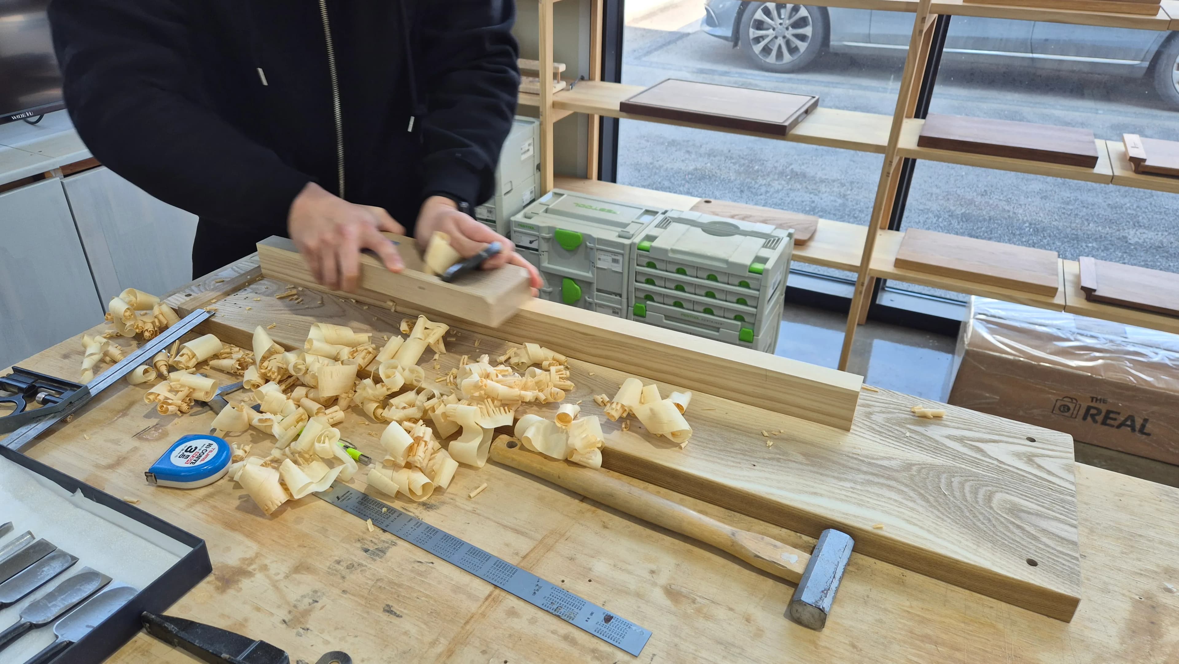 더명장 목공 취미반 2일차 - 대패질, 대패의 구조와 원리-13