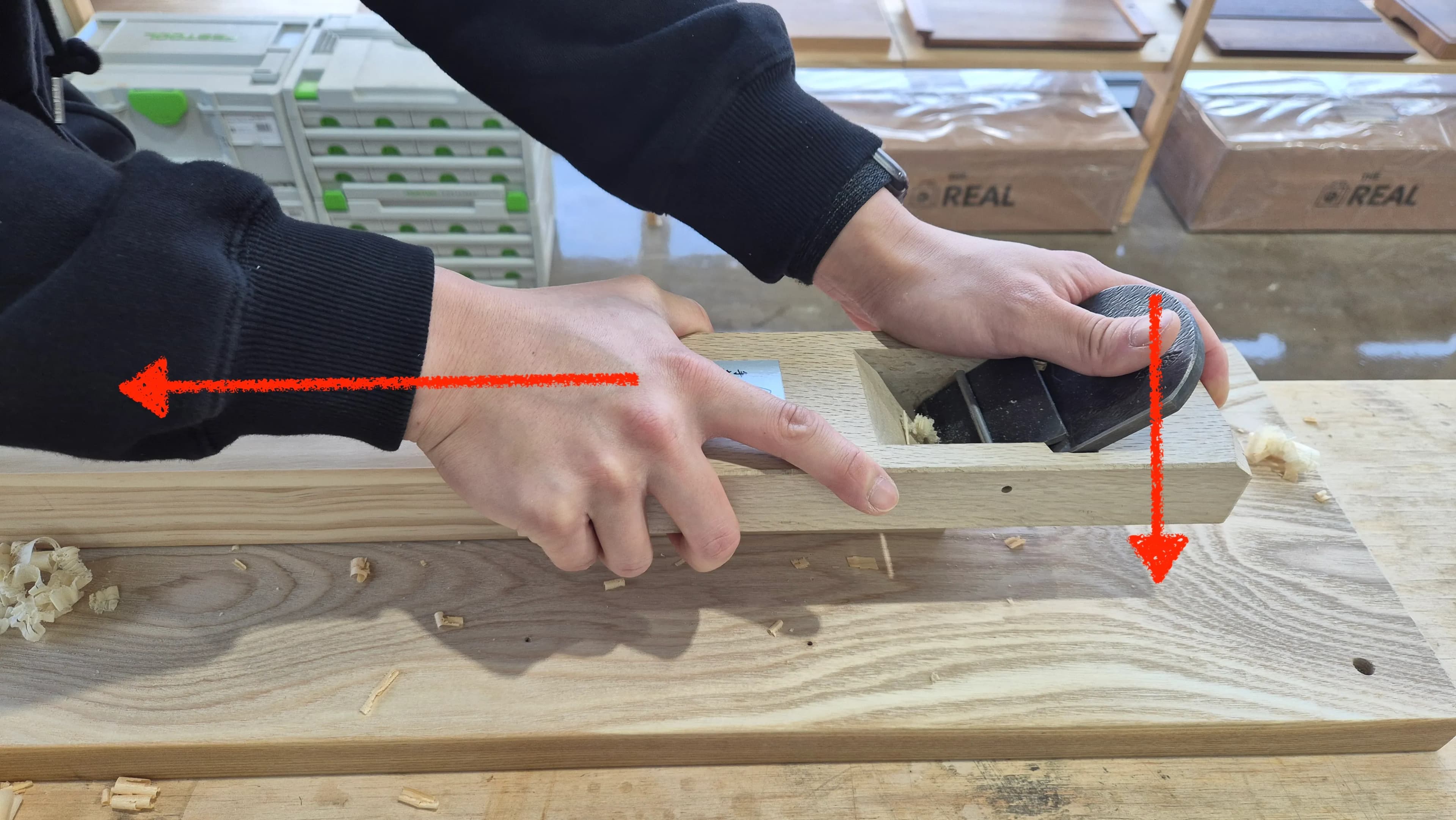 더명장 목공 취미반 2일차 - 대패질, 대패의 구조와 원리-4