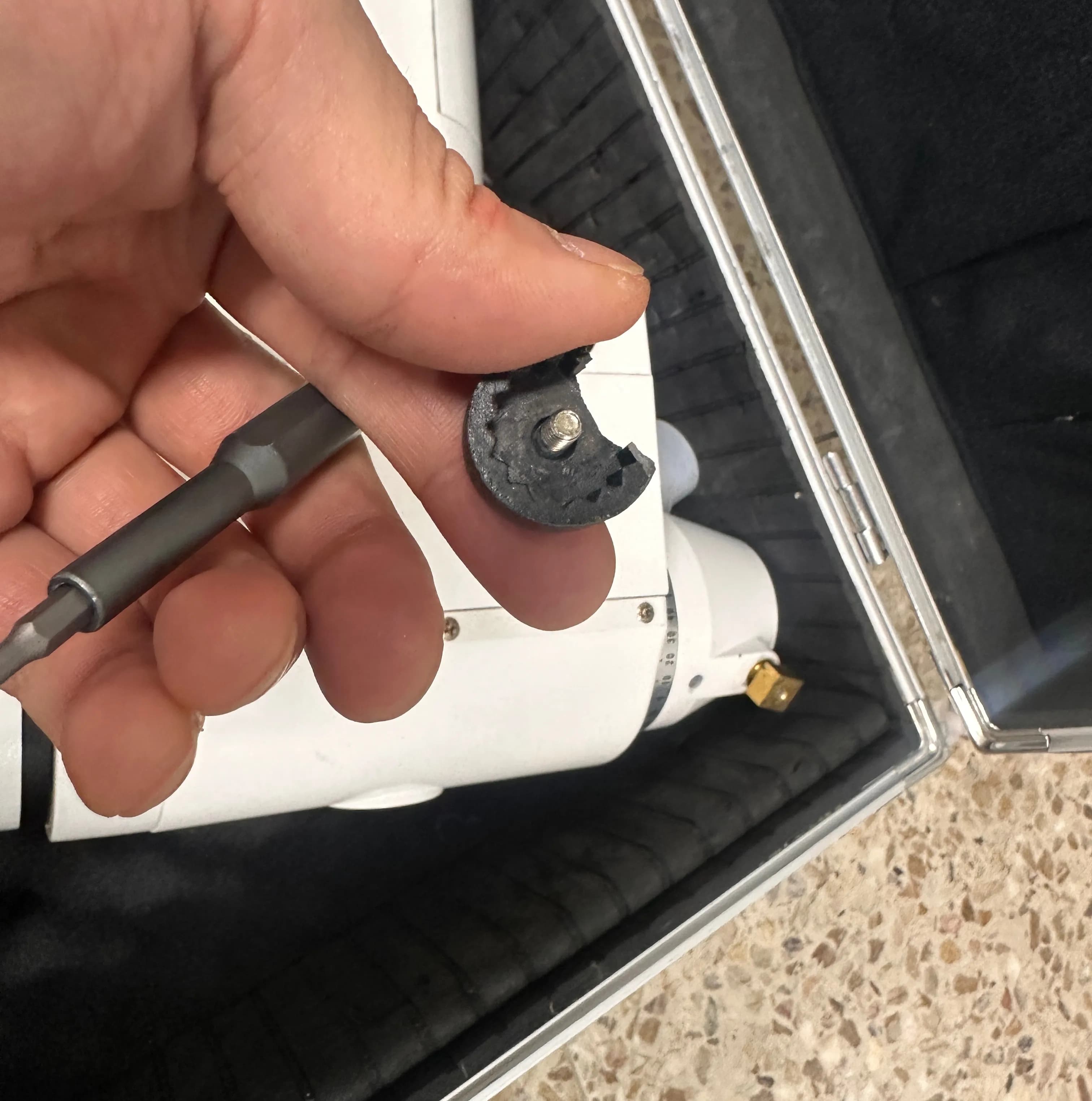 Kenko 적도의식 가대 고정 클러치 레버 수리하기-3