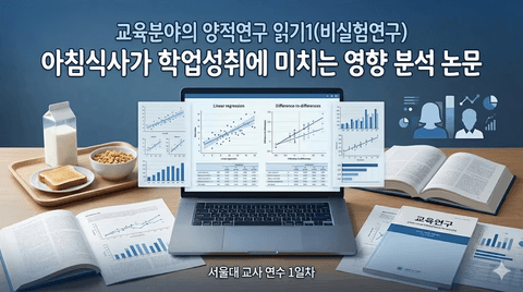 교사를 위한 교육연구 및 통계분석 연수 - 1차시 교육분야의 양적연구 읽기1(비실험연구)