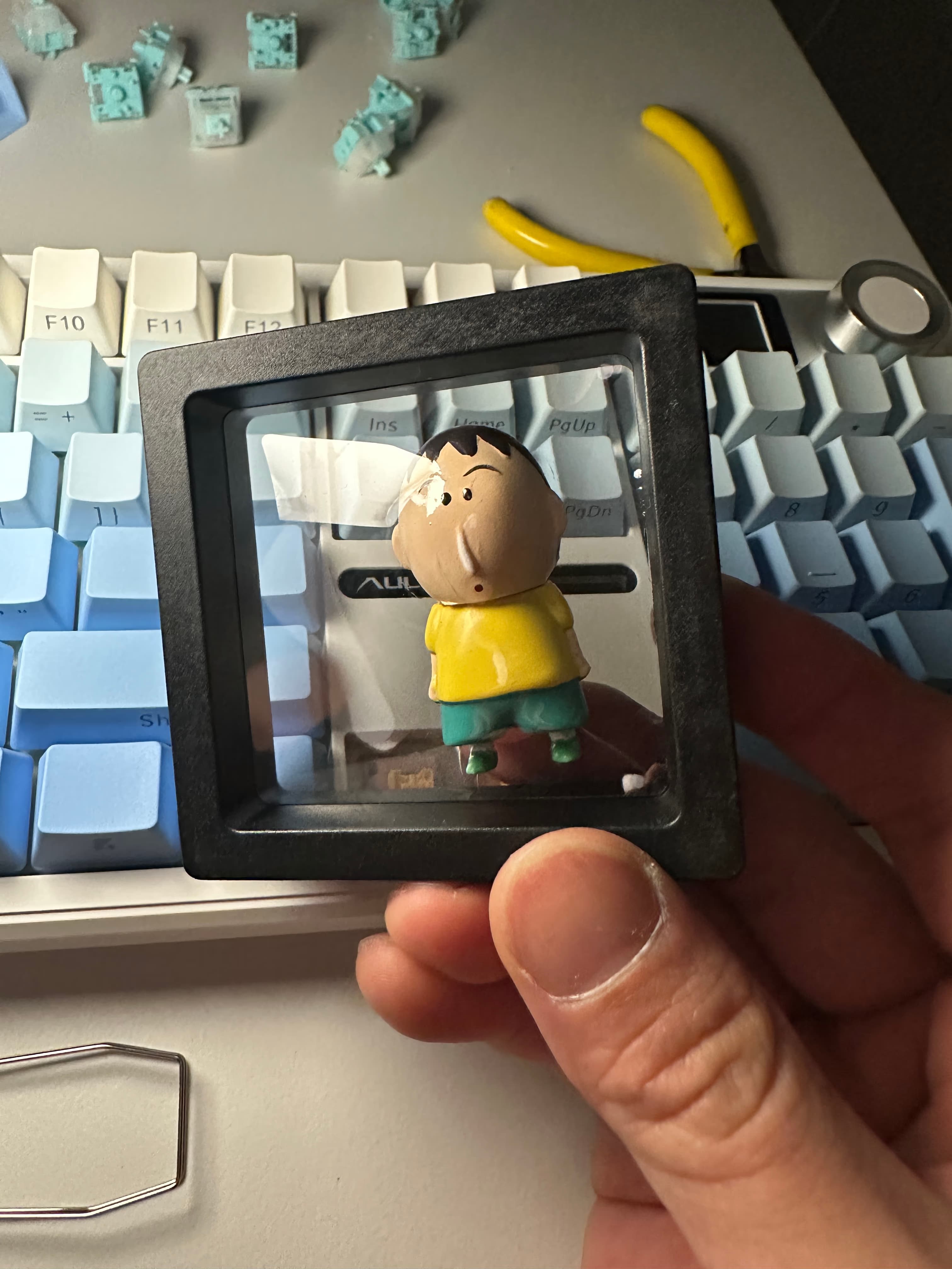 Reseña del cambio de switches AULA Dokgeomi F108 pro Fengling y Outemu Silent Peach v3-15