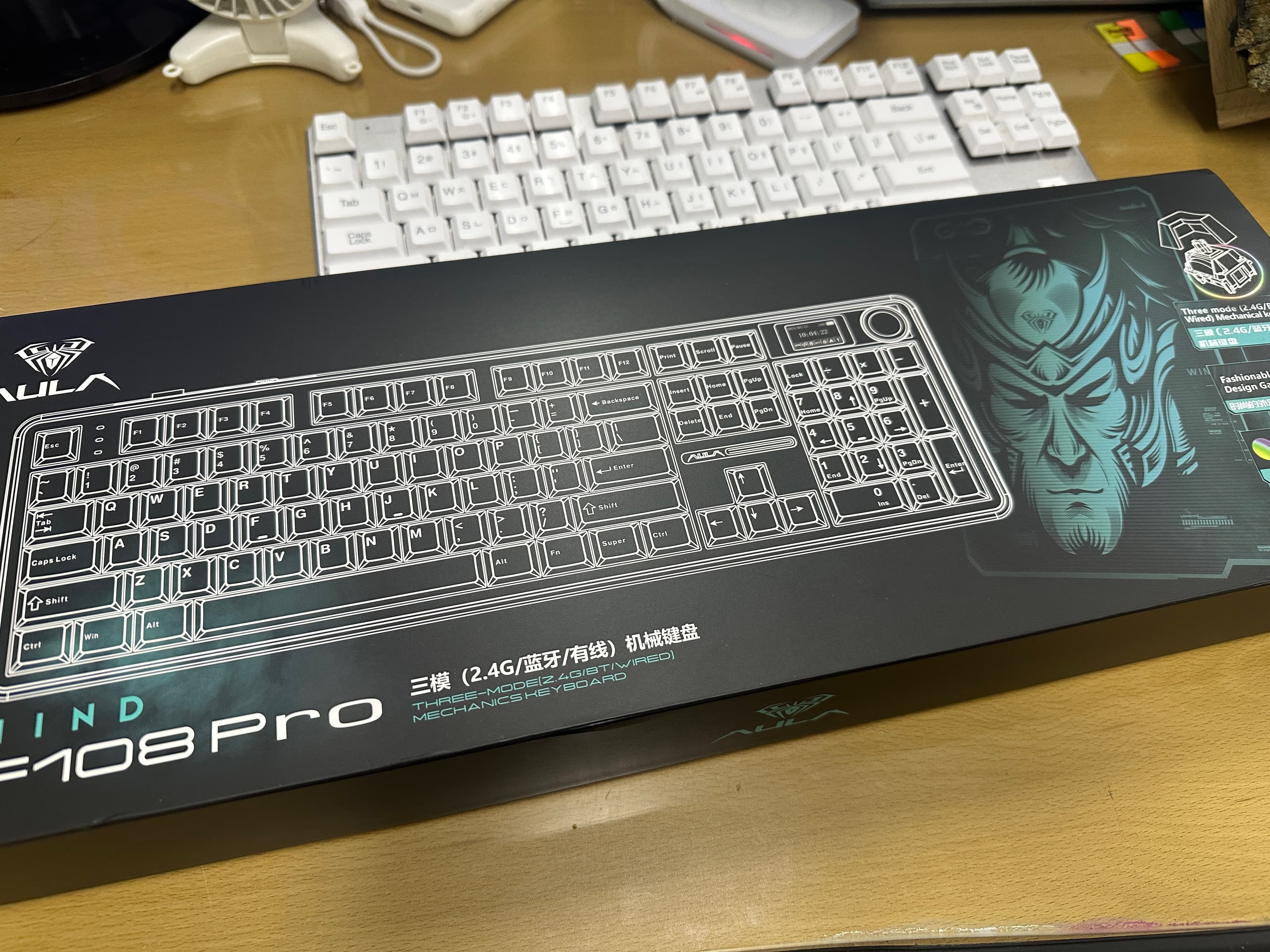 Reseña del cambio de switches AULA Dokgeomi F108 pro Fengling y Outemu Silent Peach v3-3