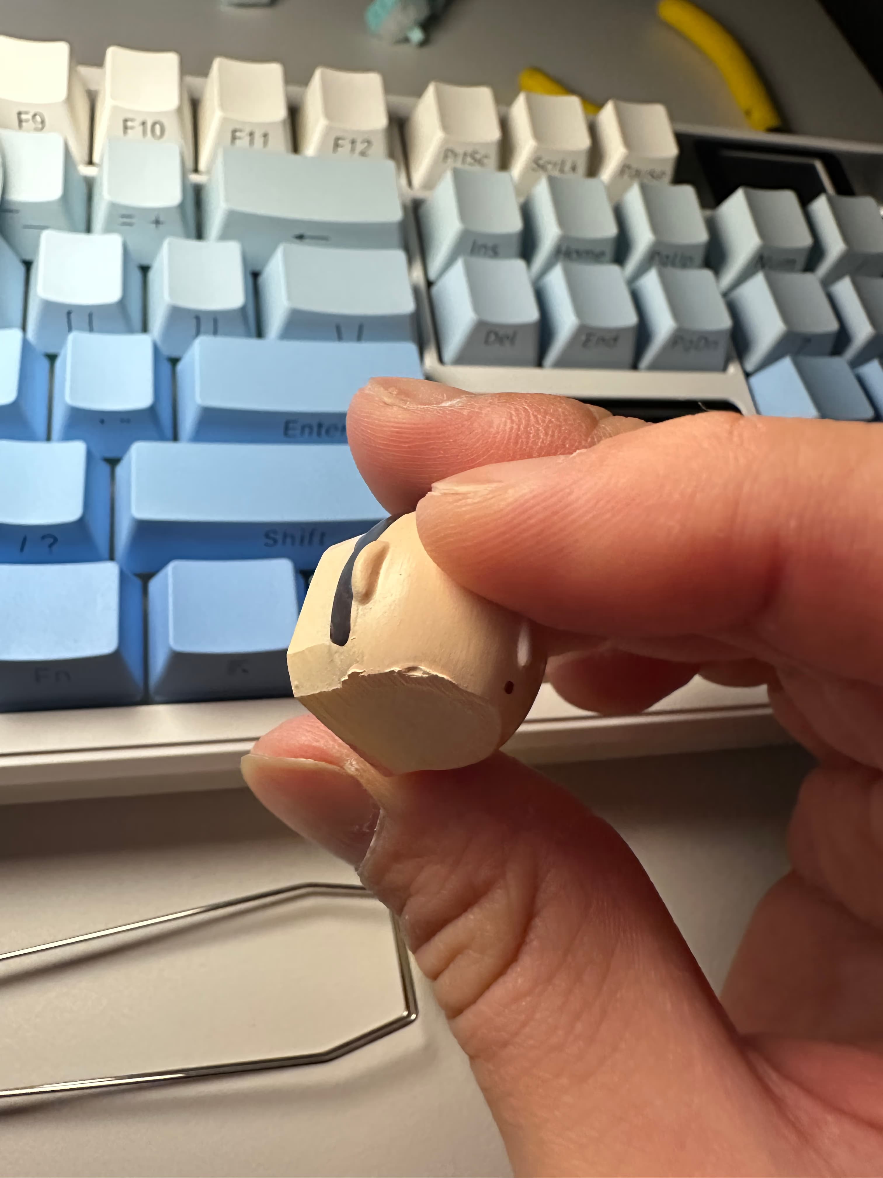 Reseña del cambio de switches AULA Dokgeomi F108 pro Fengling y Outemu Silent Peach v3-16