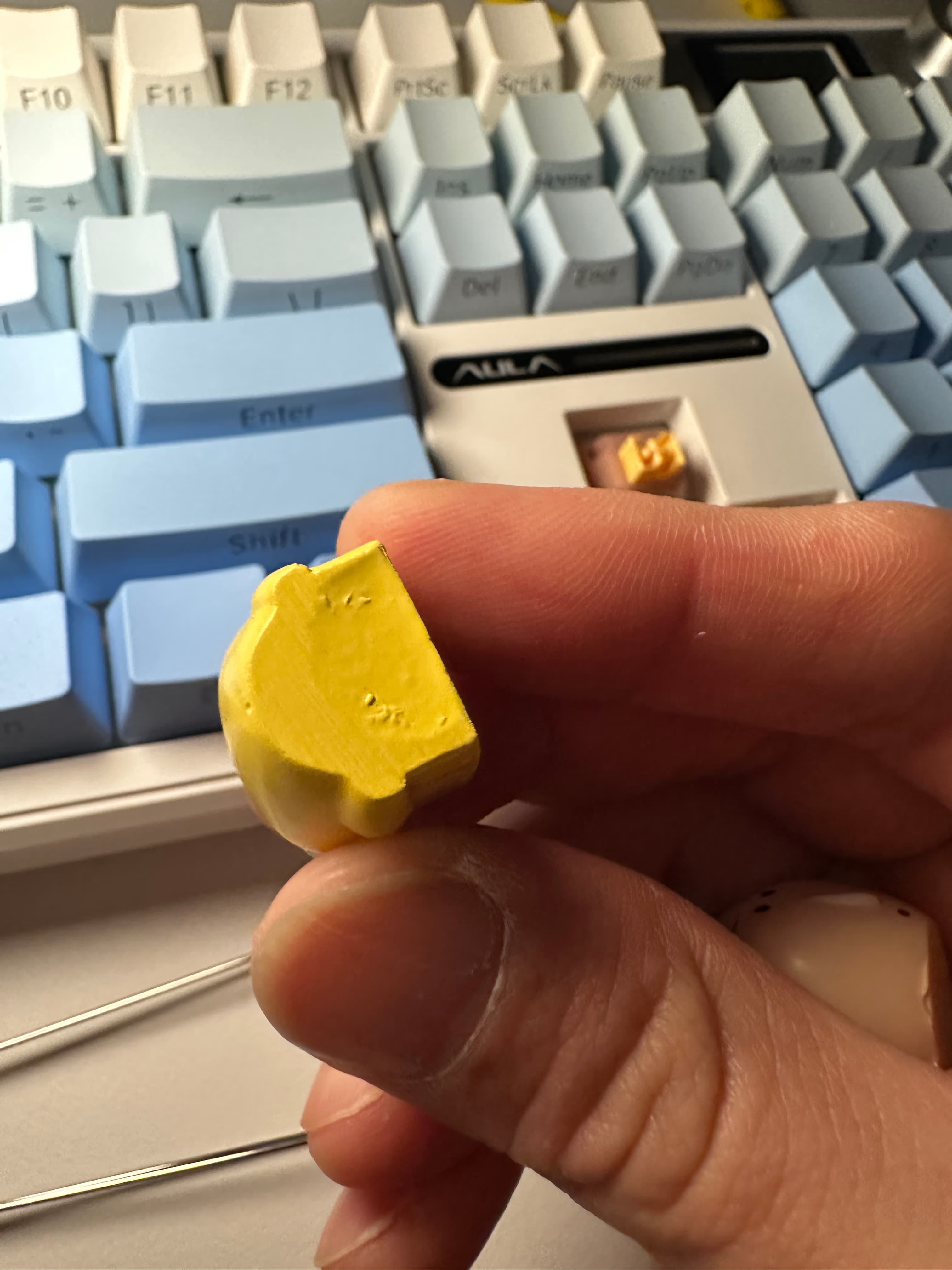 Reseña del cambio de switches AULA Dokgeomi F108 pro Fengling y Outemu Silent Peach v3-17