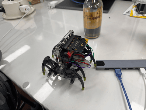 마이크로비트(micro:bit)로 거미로봇 코딩하기