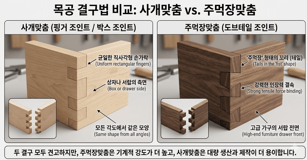 더명장 목공 취미반 3일차 - 끌 사용법, 주먹장 만들기-3
